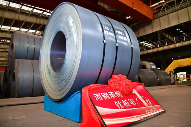 河鋼承鋼首卷鈦板火熱下線，金屬材料加工領域再添新突破